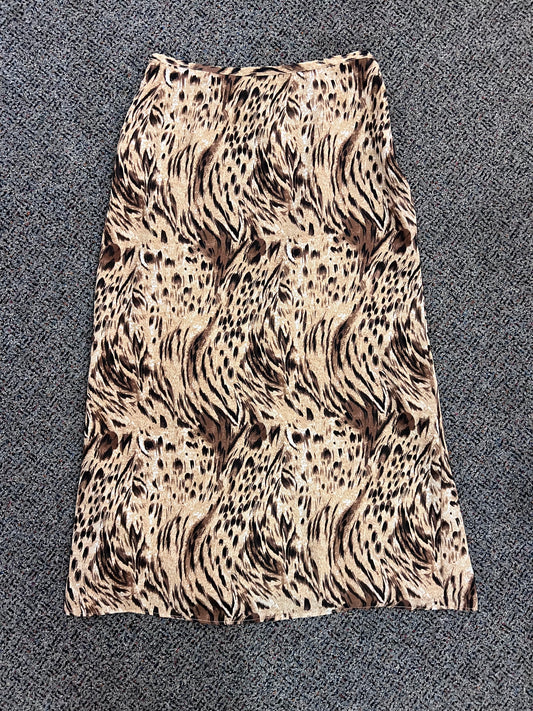 90's Kathie Lee Animal Print Skirt