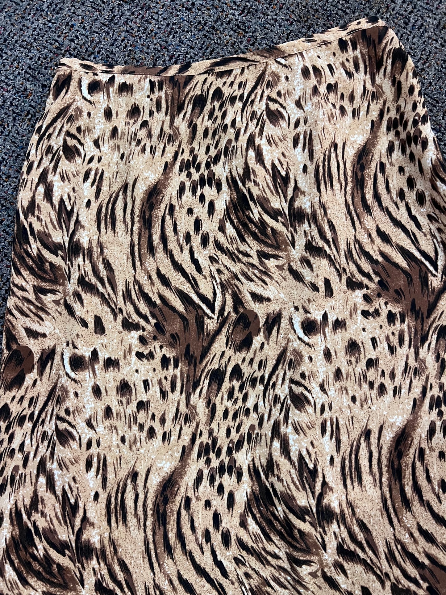 90's Kathie Lee Animal Print Skirt