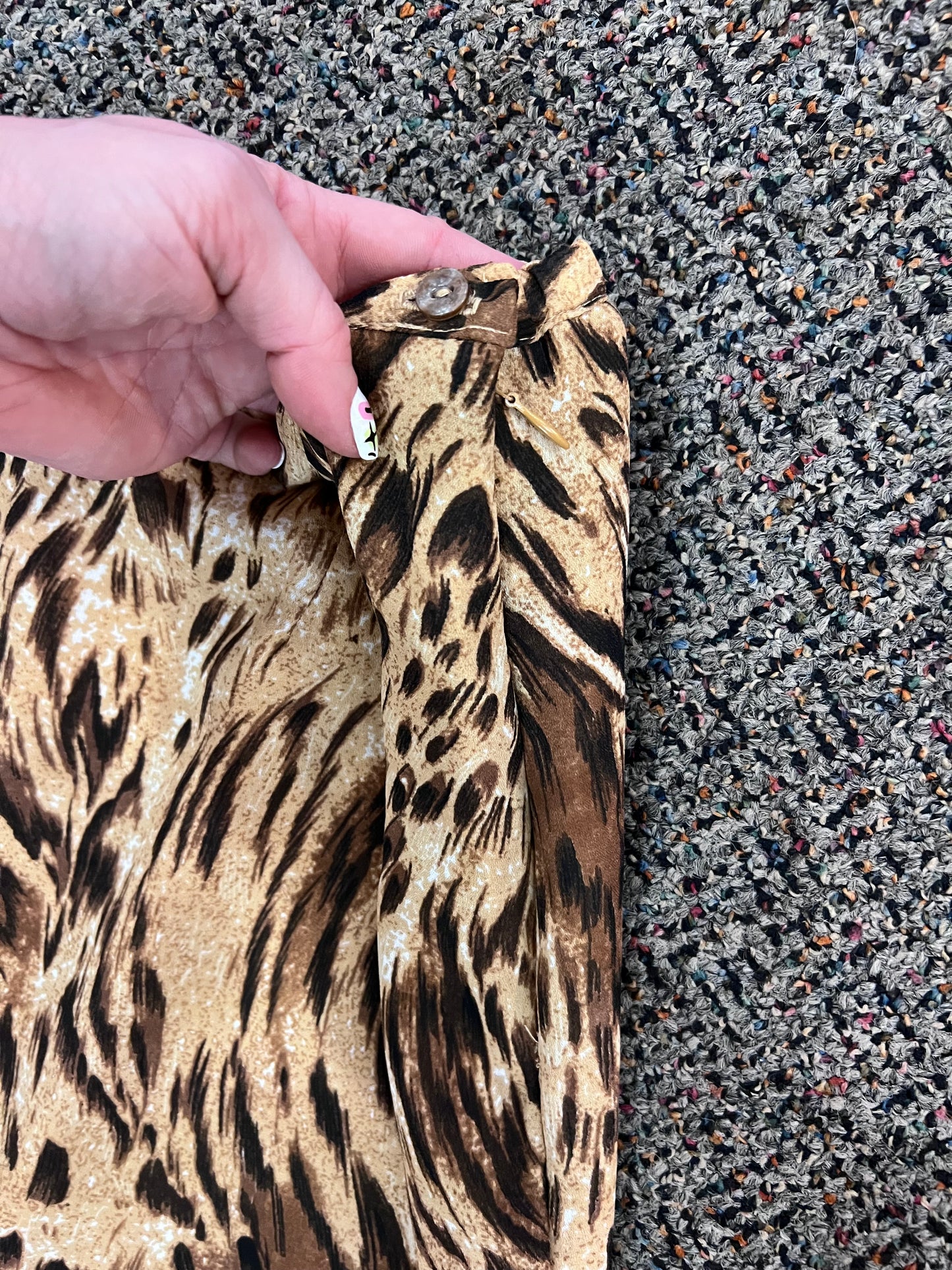 90's Kathie Lee Animal Print Skirt
