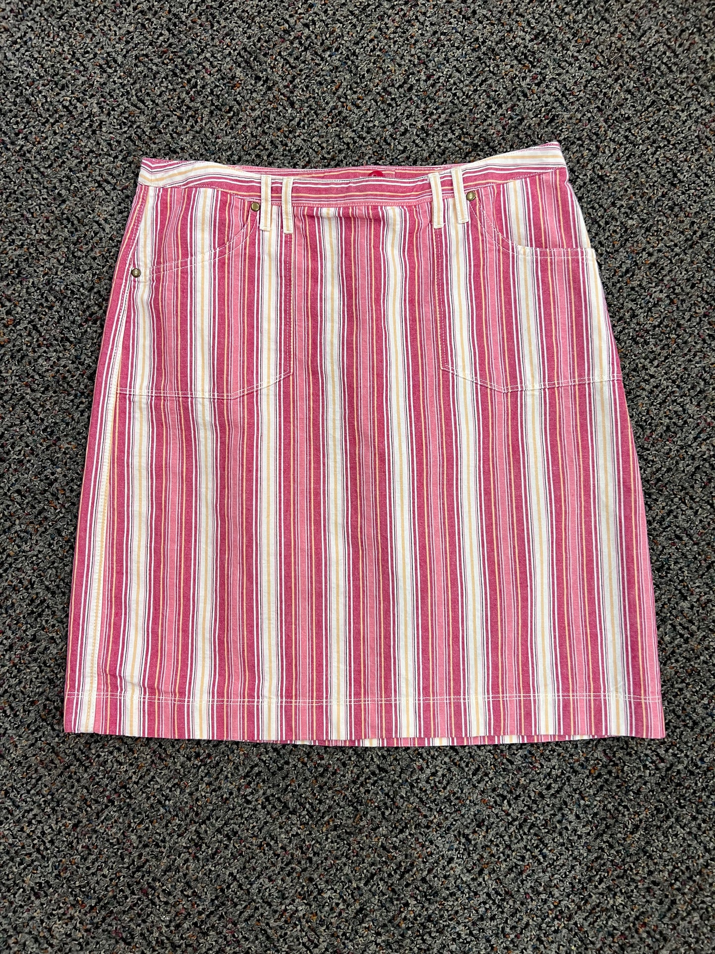 Y2K Ann Taylor Loft Striped Skirt