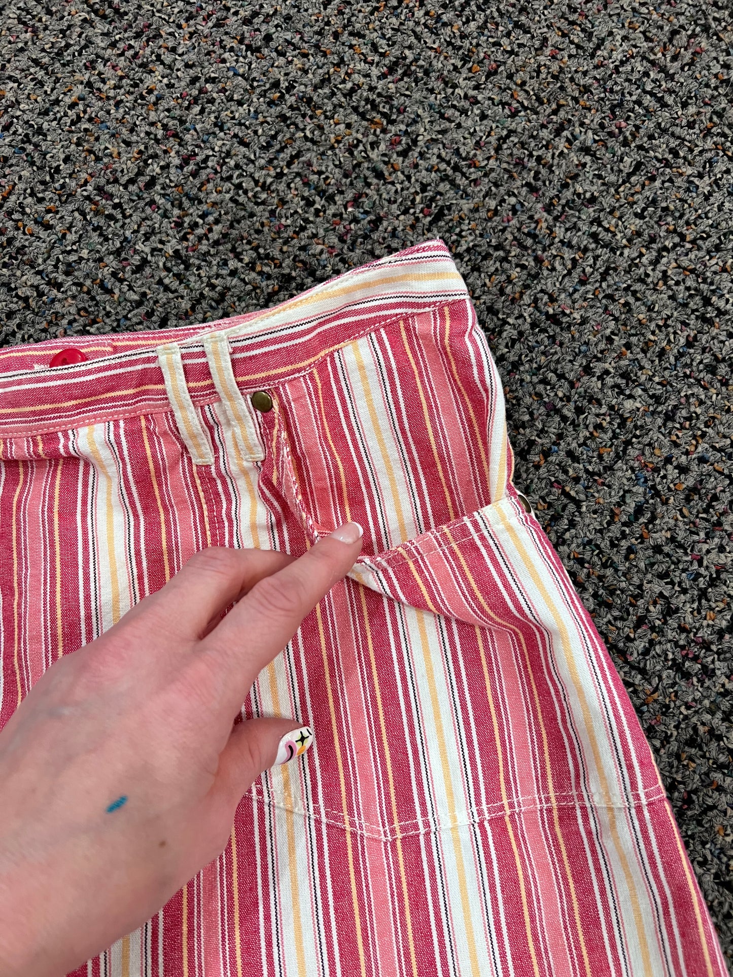 Y2K Ann Taylor Loft Striped Skirt