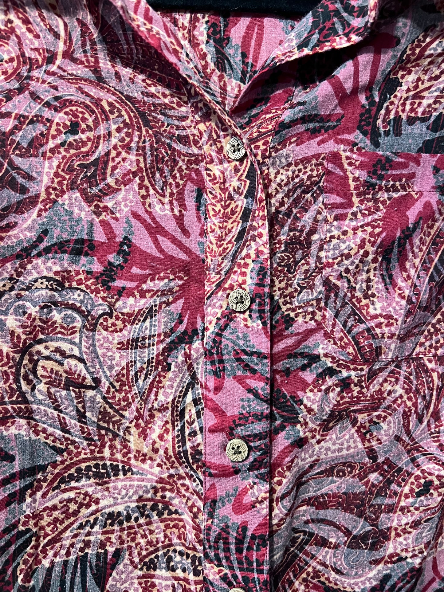 90's/Y2K Coldwater Creek Paisley Button Up Shirt