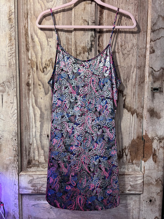 Y2K Undercover Wear Metallic Colorful Slip Dress