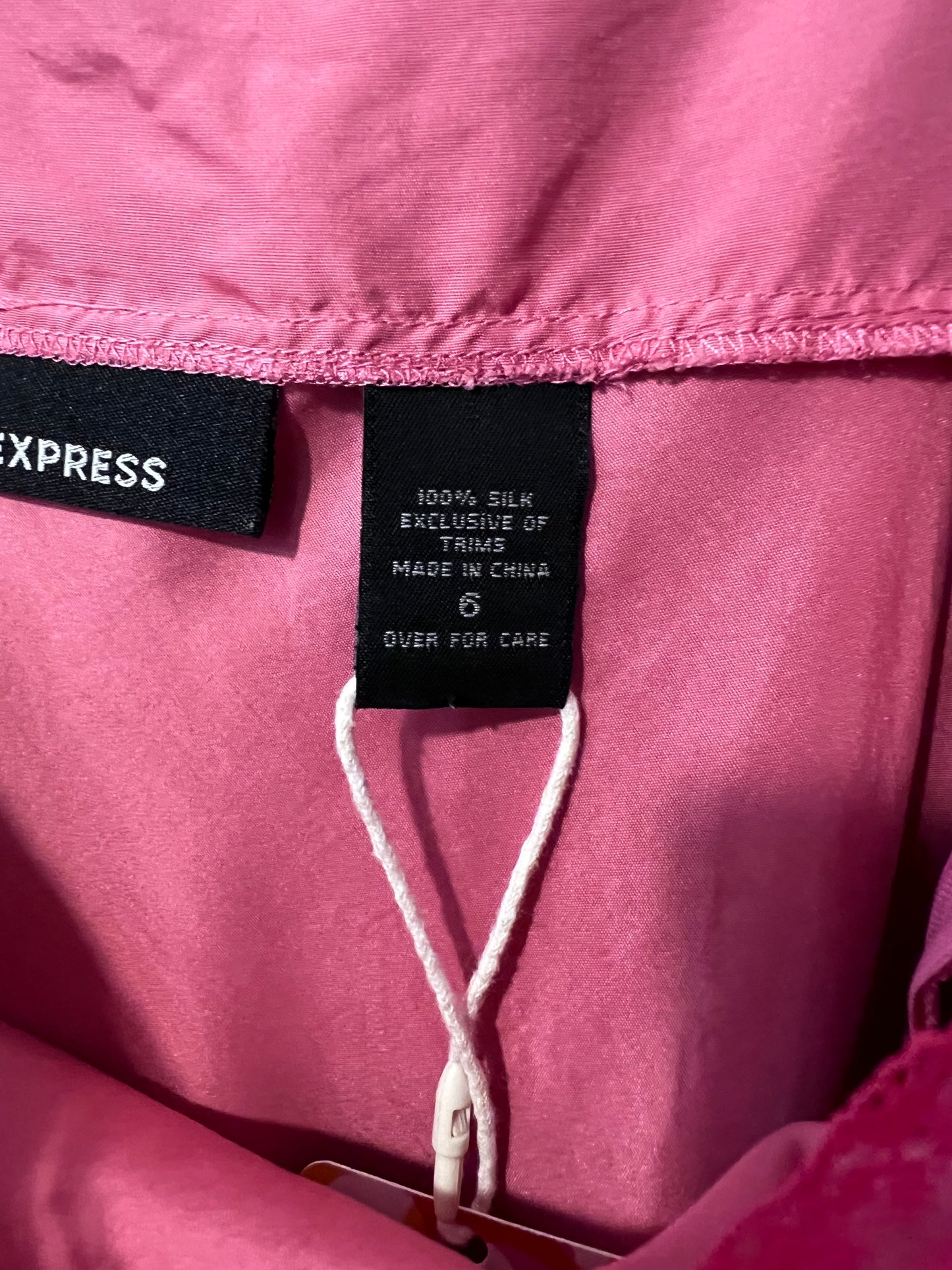 Y2K Express Pink Lace Slip Dress