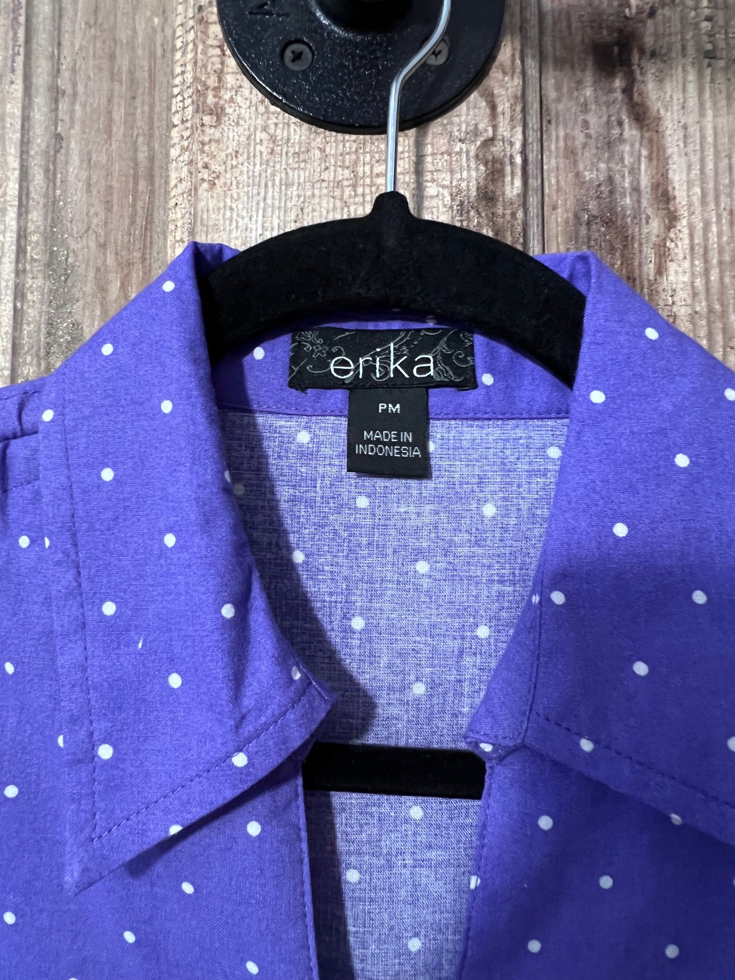 90's Erika Purple Polka Dot Sleeveless Top