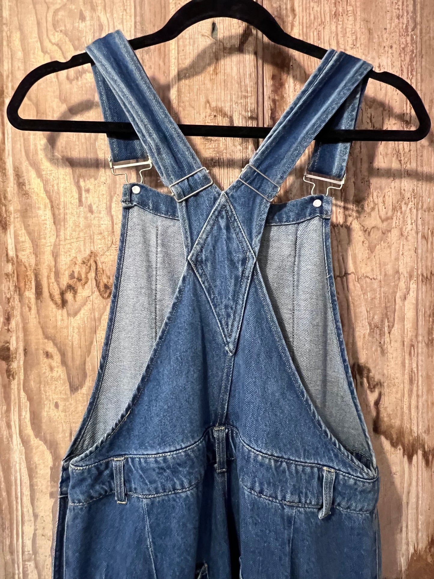 90's/Y2K Kelsie Denim Cargo Overalls