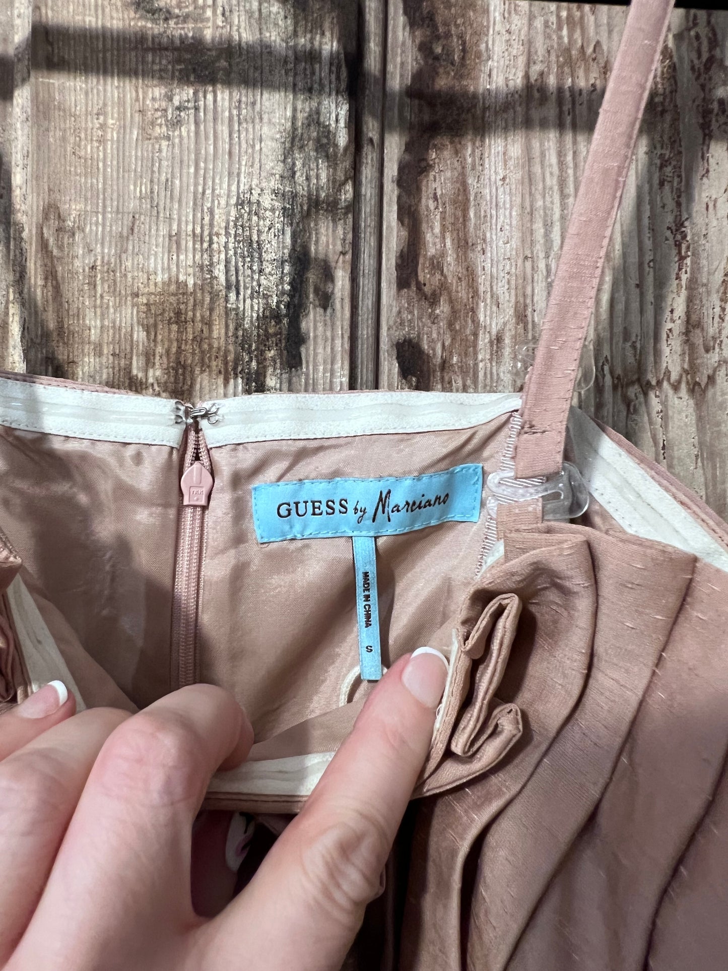 80's/90's Guess Pleated Dusty Pink Dress