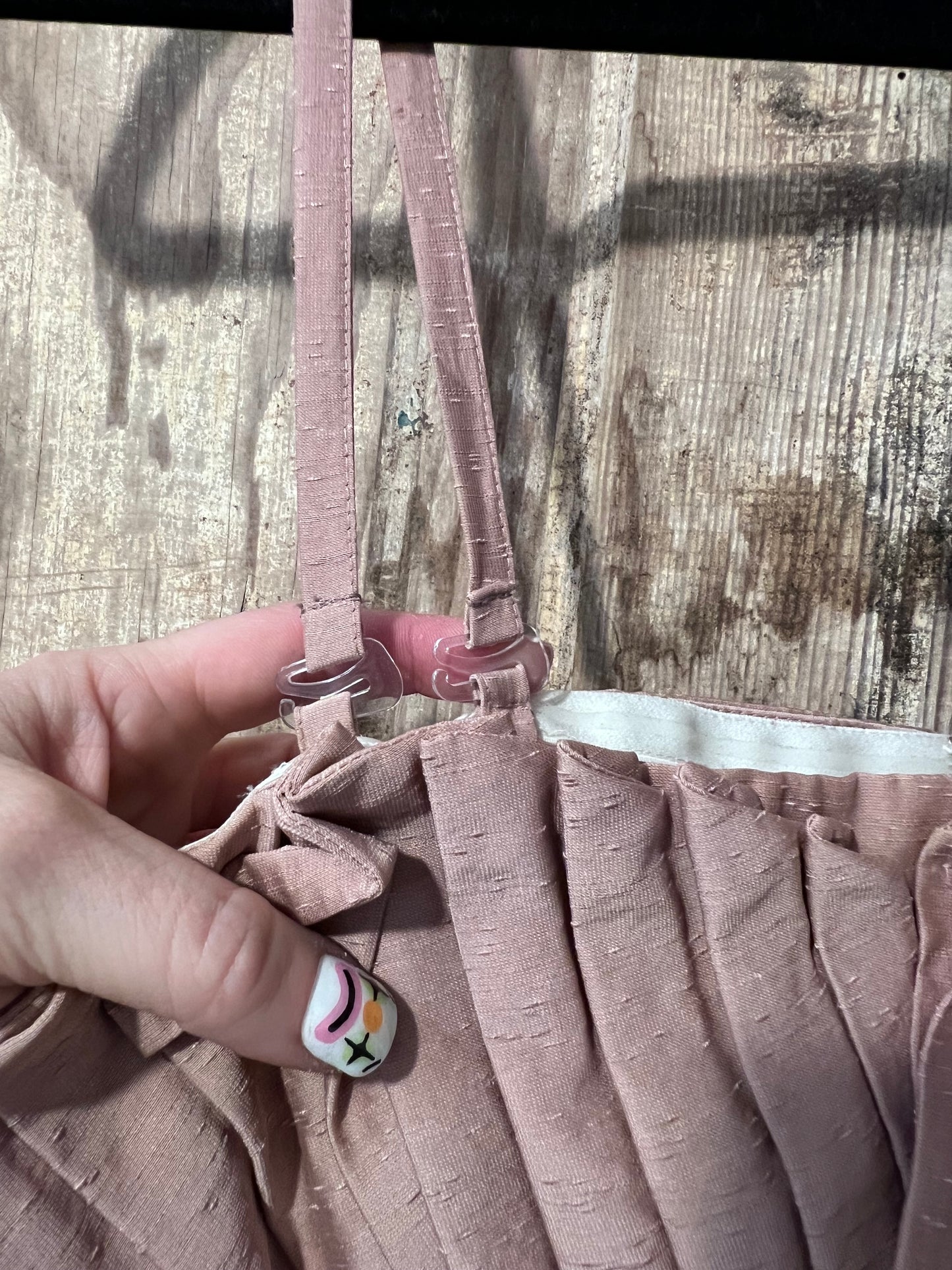 80's/90's Guess Pleated Dusty Pink Dress