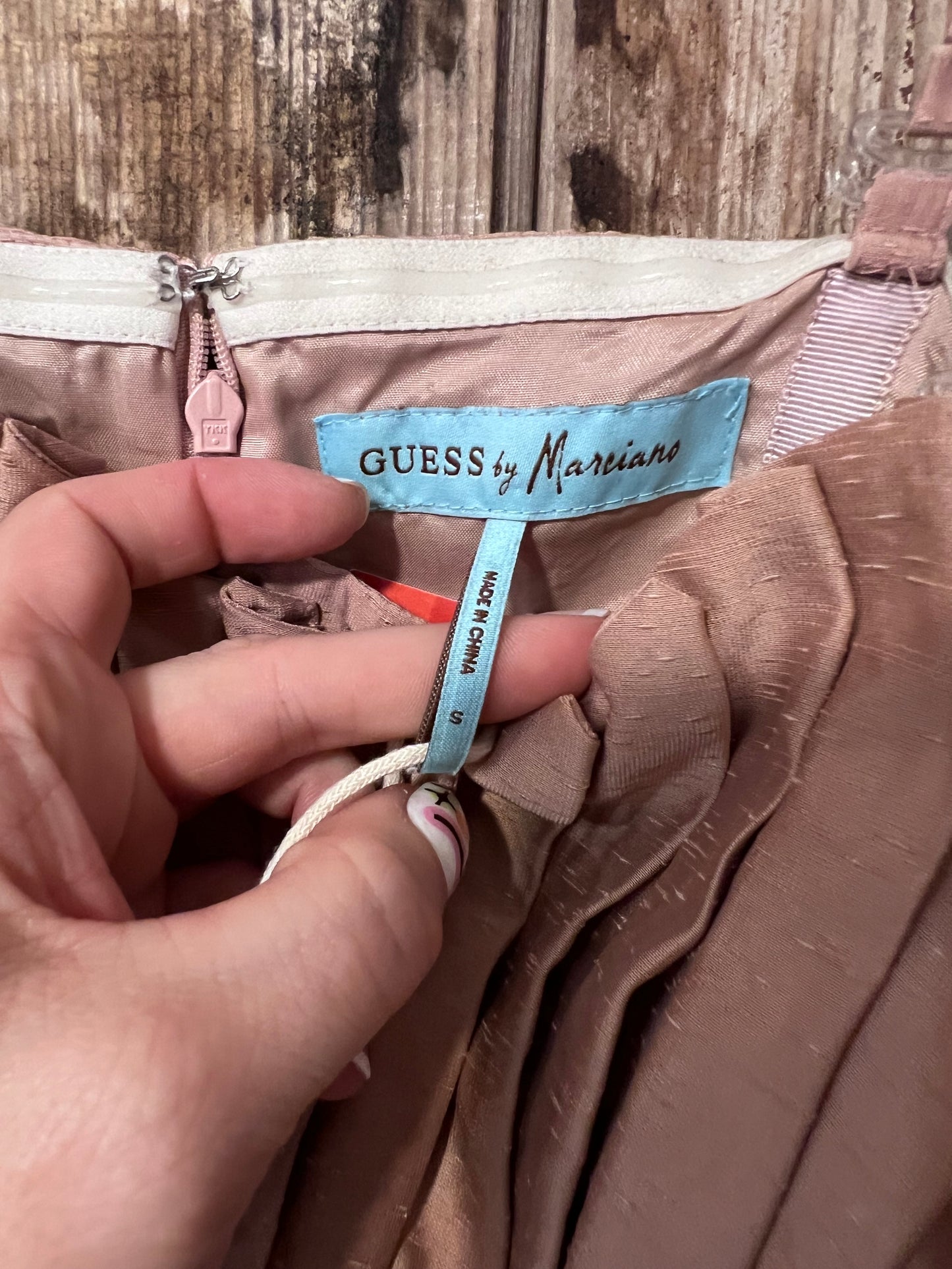 80's/90's Guess Pleated Dusty Pink Dress