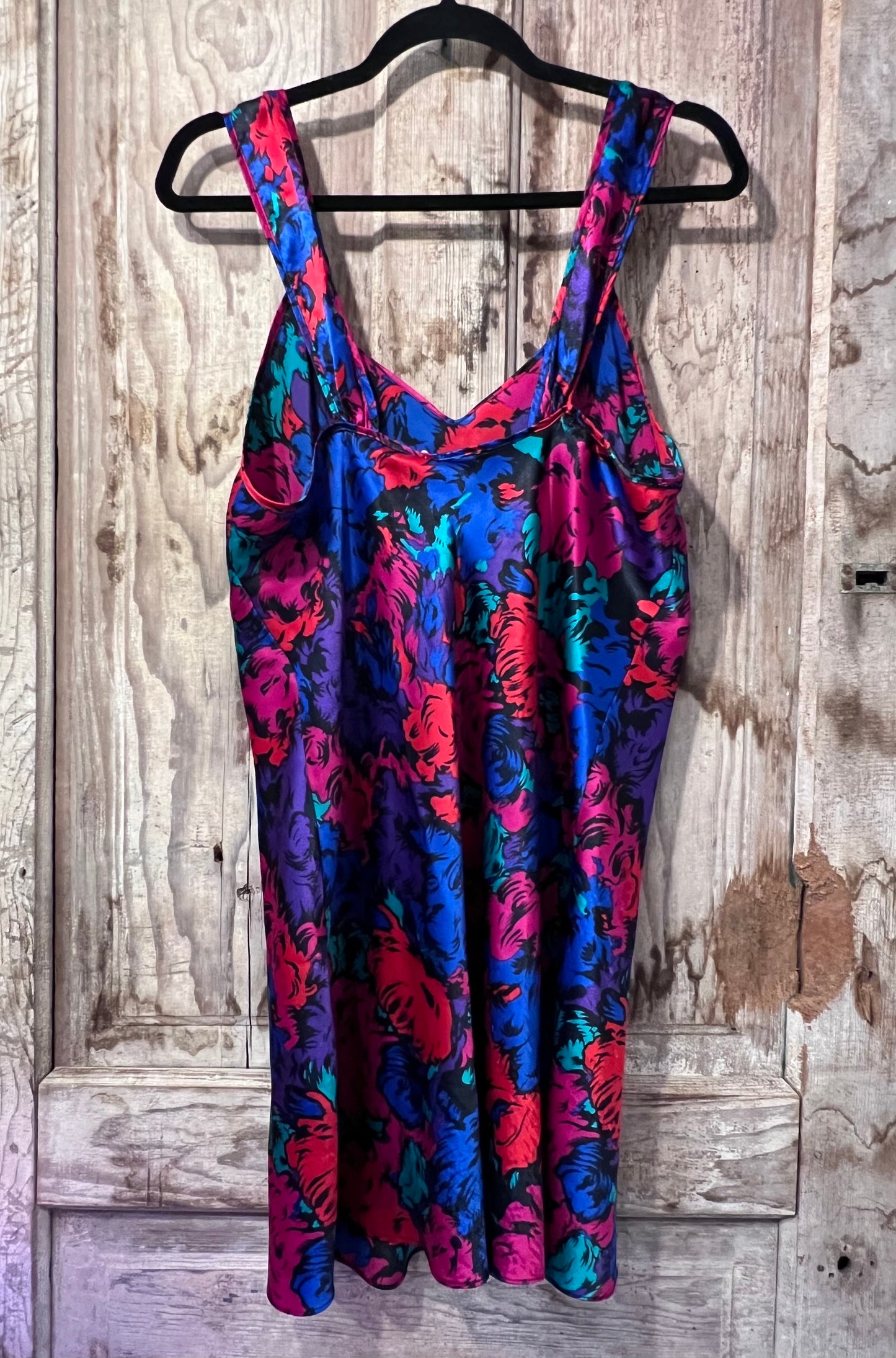 90's Inhibition Silky Floral Slip Dress