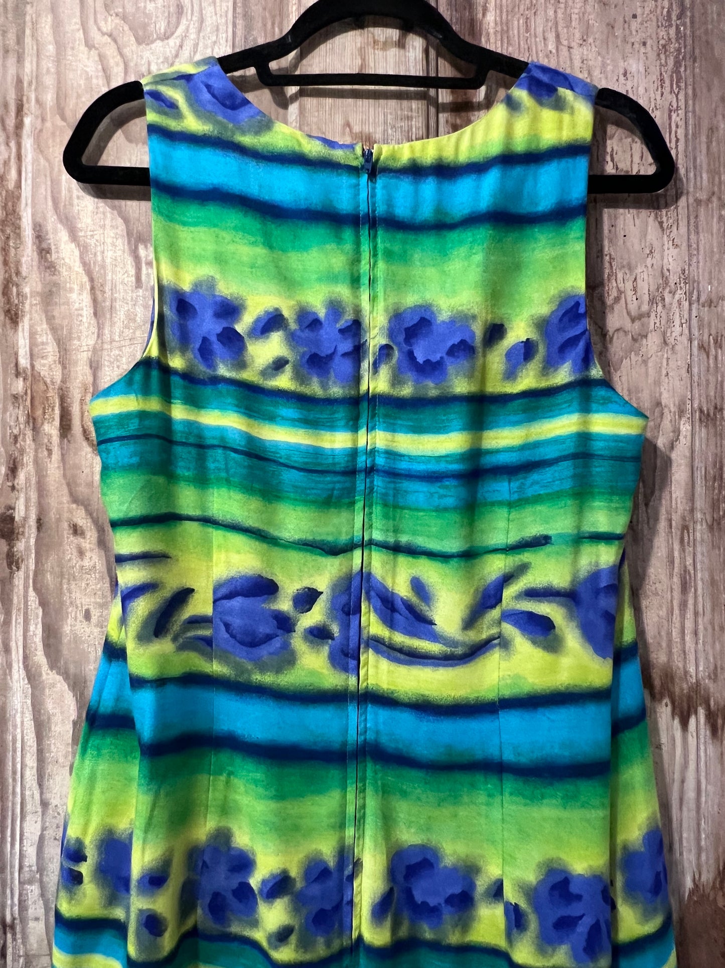 90's S.L. Fashions Colorful Sleeveless Dress