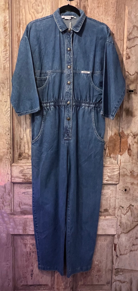 90's IDEAS Denim Button Up Jumpsuit