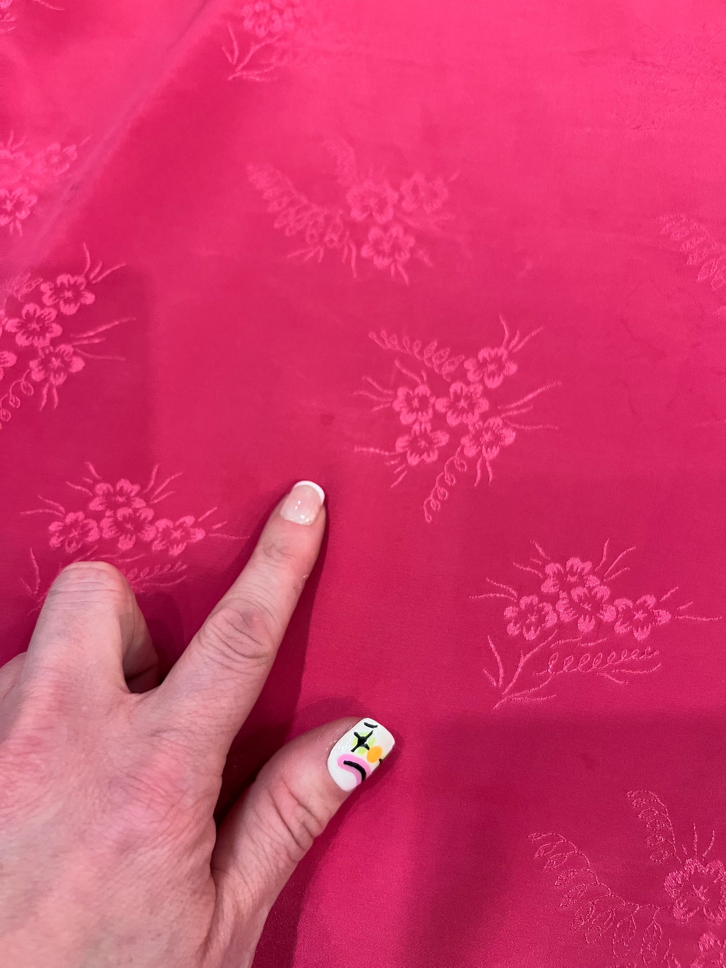 90's/Y2K Jayre California Pink Lace Floral Slip Dress