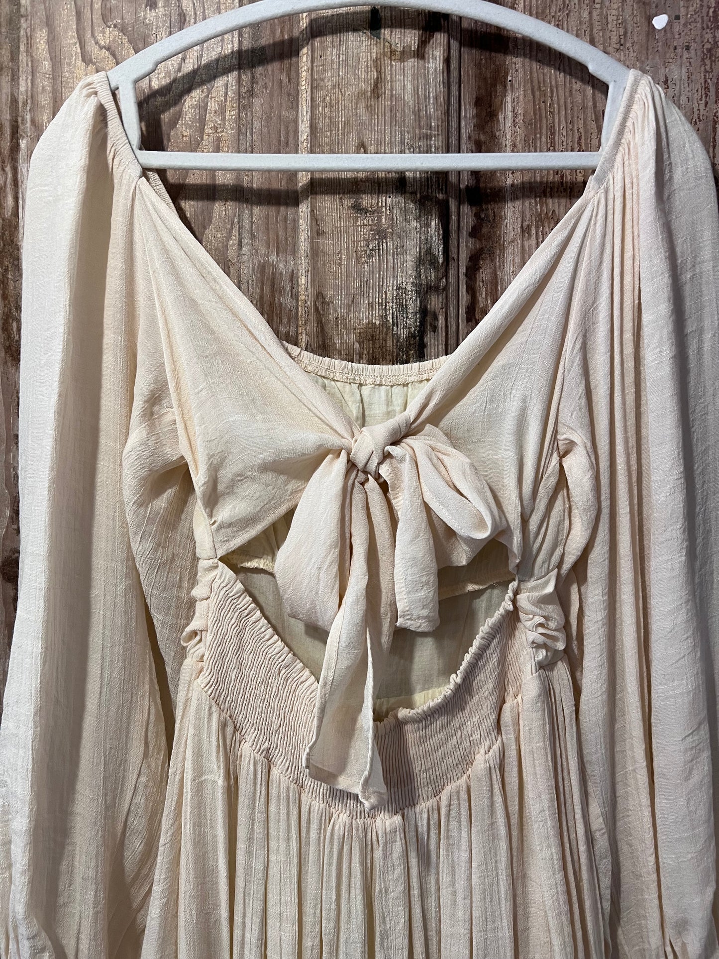 Y2K Pale Yellow Flowy Dress