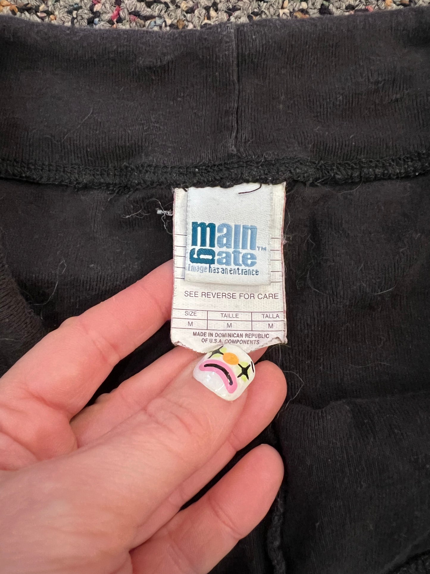 Y2K NHRA BLK Drawstring Shorts