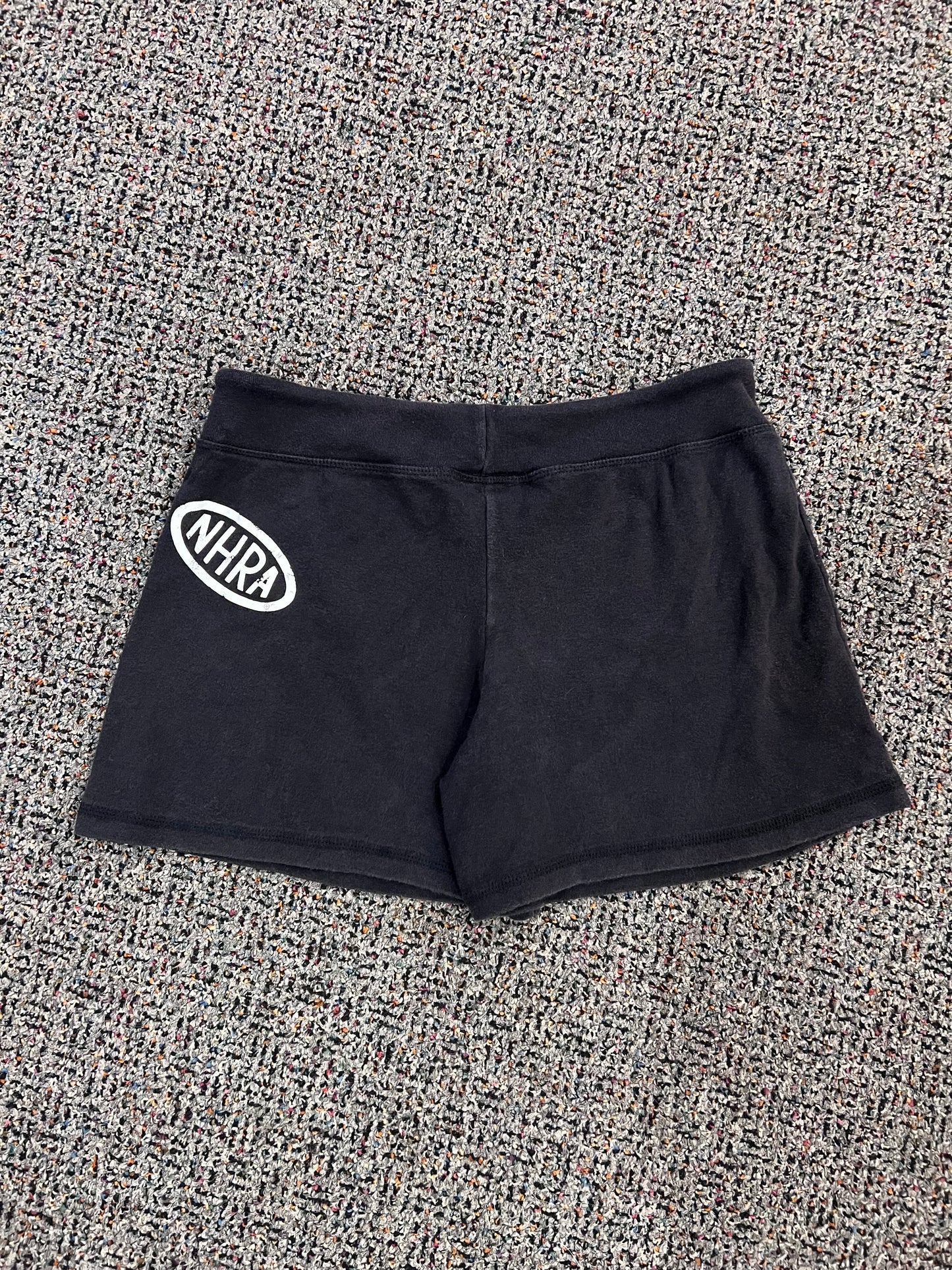 Y2K NHRA BLK Drawstring Shorts