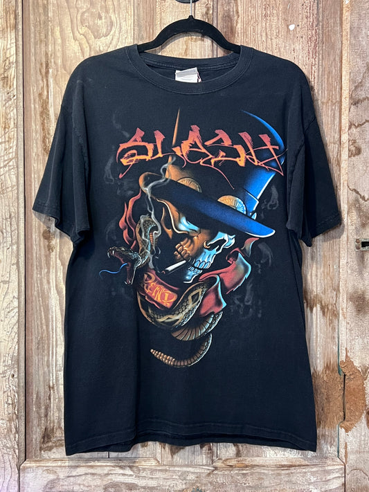 Y2K Slash Skeleton Tour T-Shirt