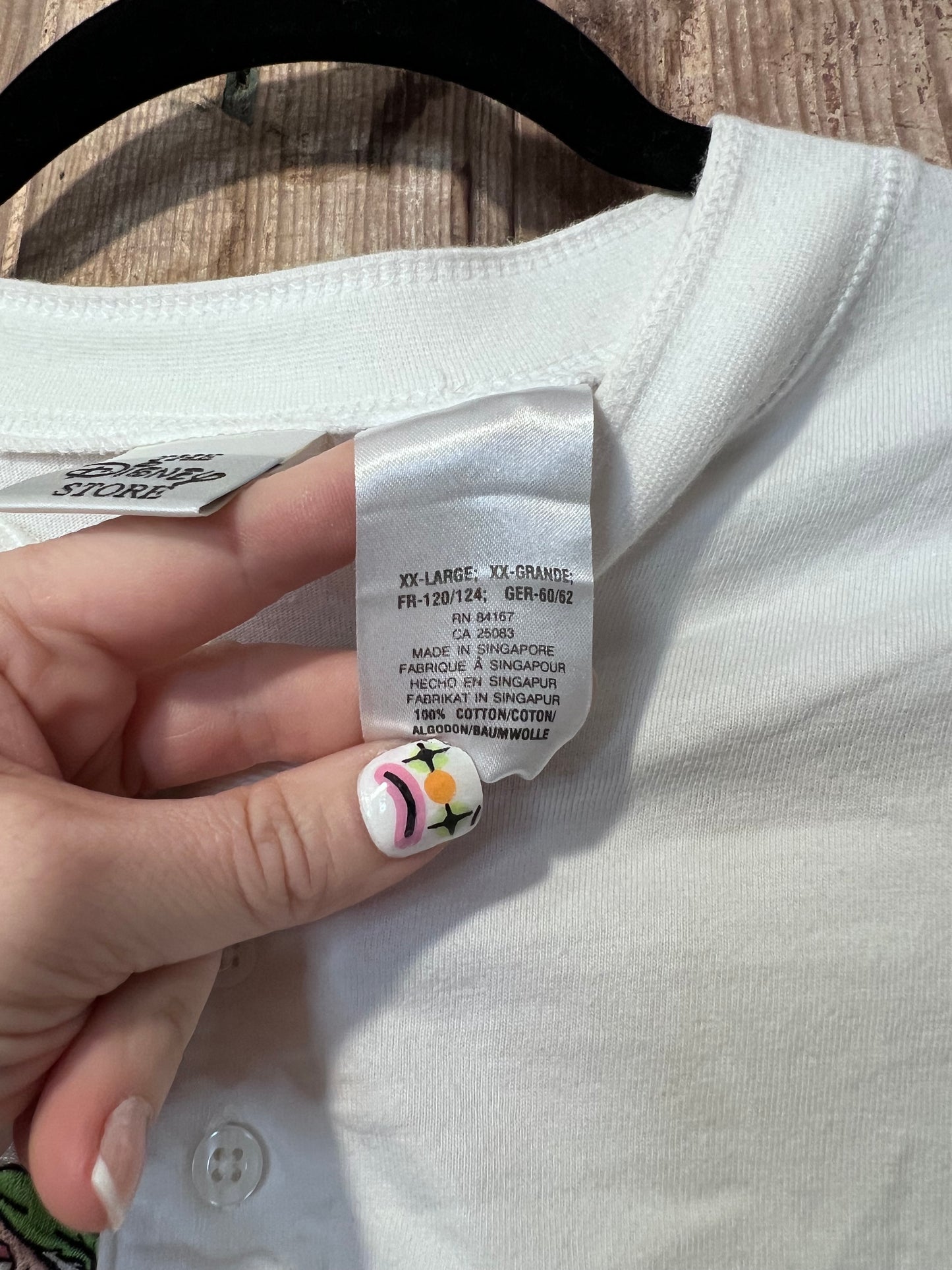 90's 7 Dwarfs Embroidered Henley Sleep Shirt
