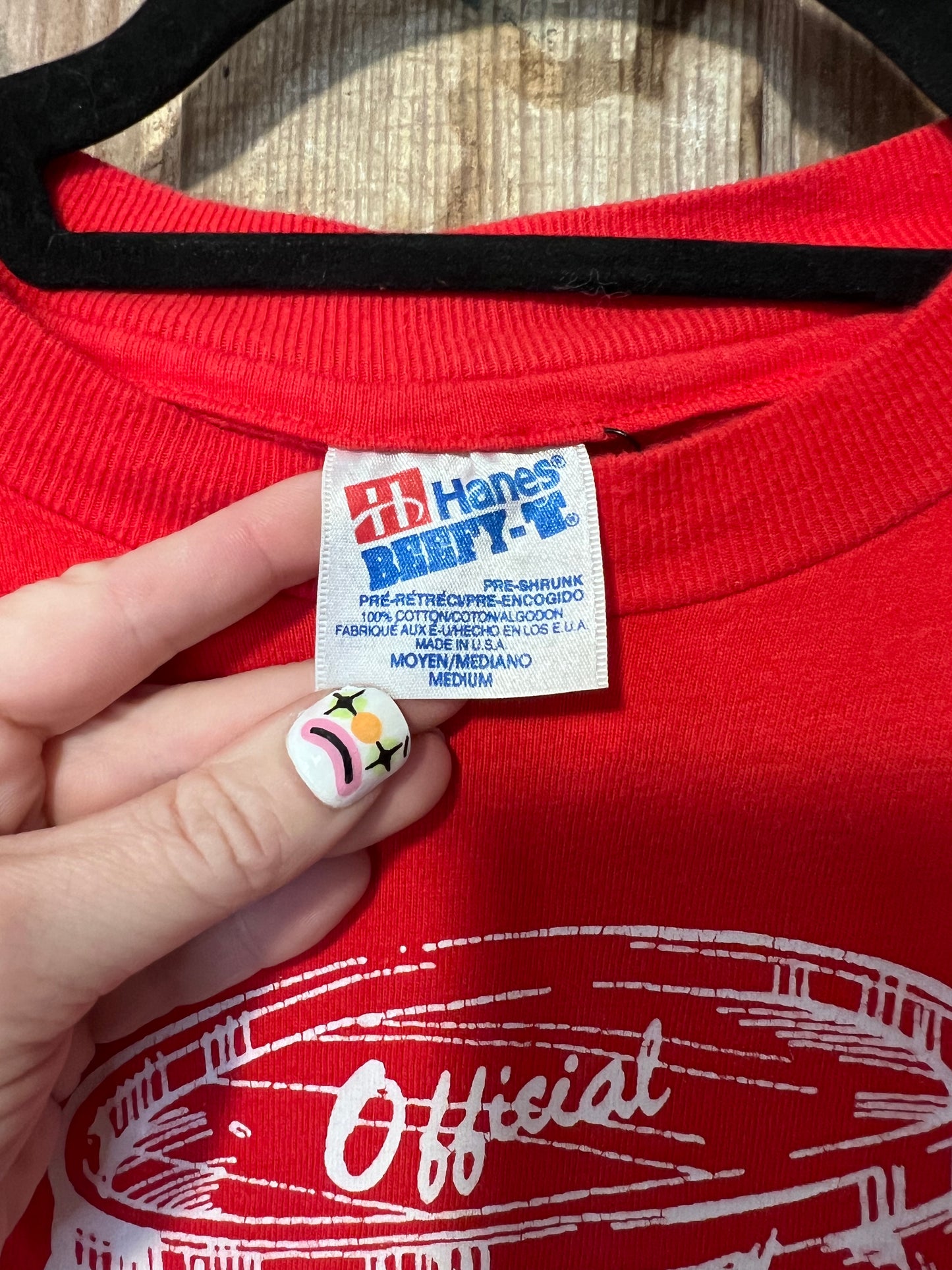 80's/90's Red Beer Drinking T-Shirt