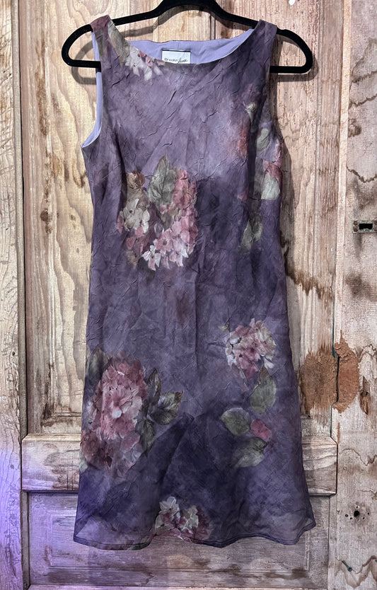 90's/Y2K Breakin' Loose Purple Sleeveless Floral Dress