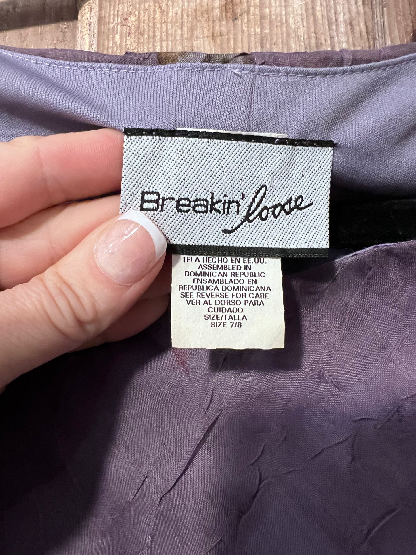 90's/Y2K Breakin' Loose Purple Sleeveless Floral Dress