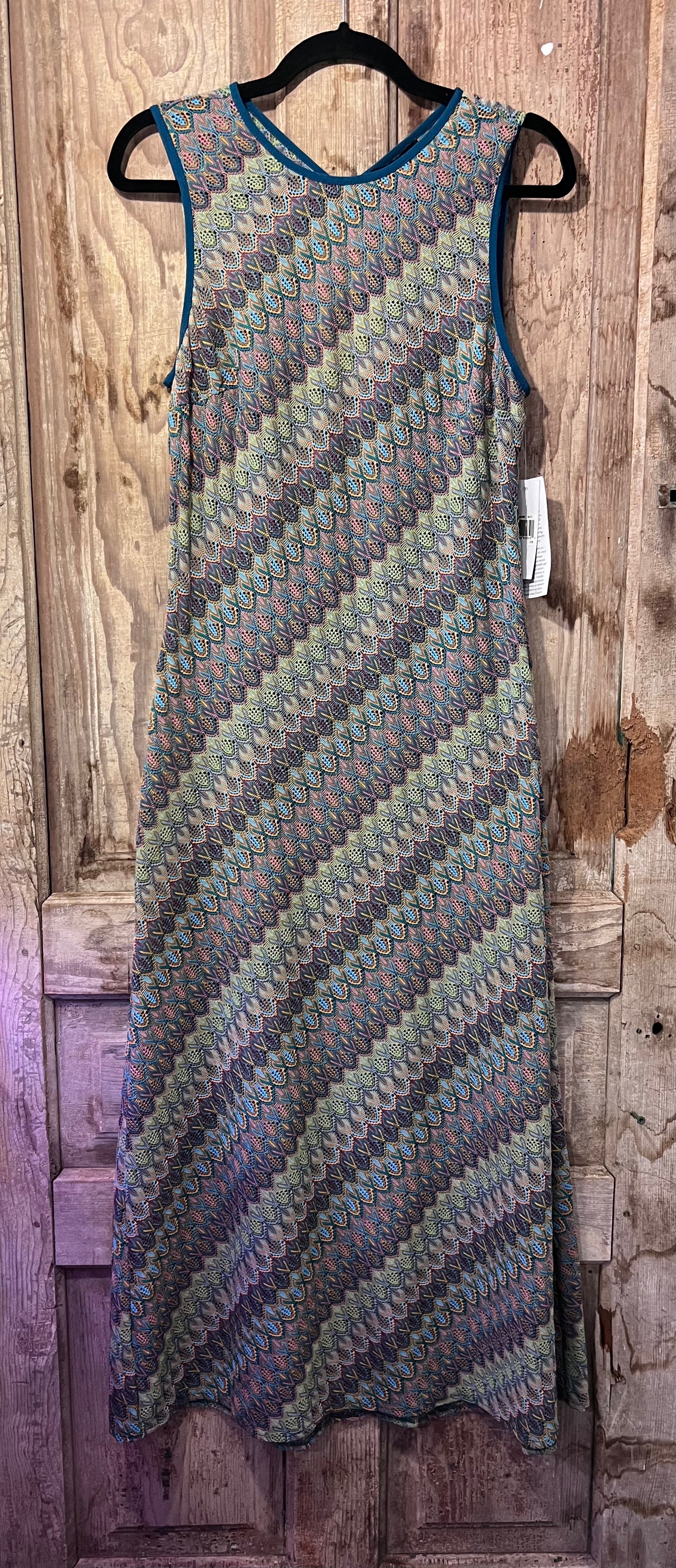 Y2K Donna Morgan Colorful Sleeveless Knit Dress