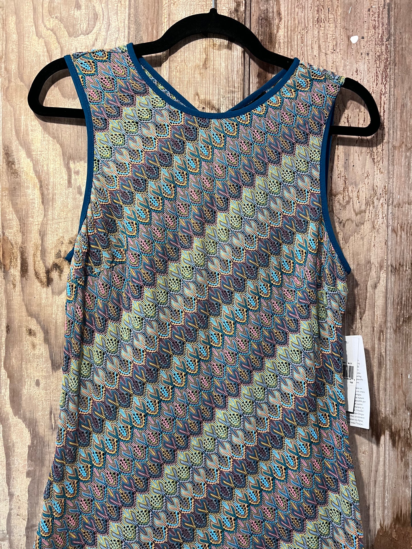 Y2K Donna Morgan Colorful Sleeveless Knit Dress