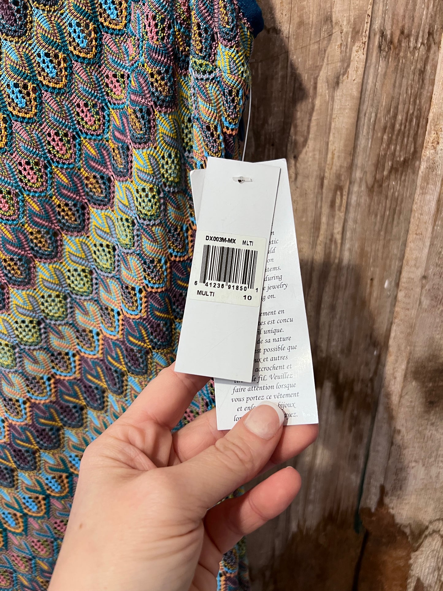 Y2K Donna Morgan Colorful Sleeveless Knit Dress