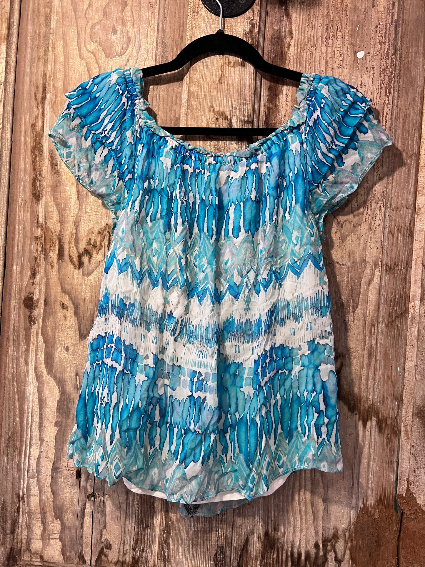 Y2K Hale Bob Colorful Flowy Blouse