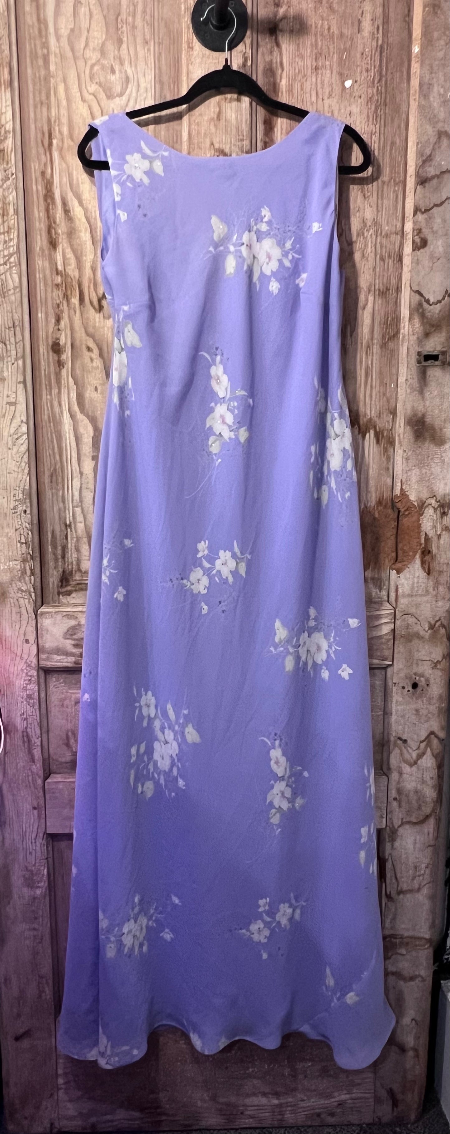 90's/Y2K Purple Floral Sleeveless Dress