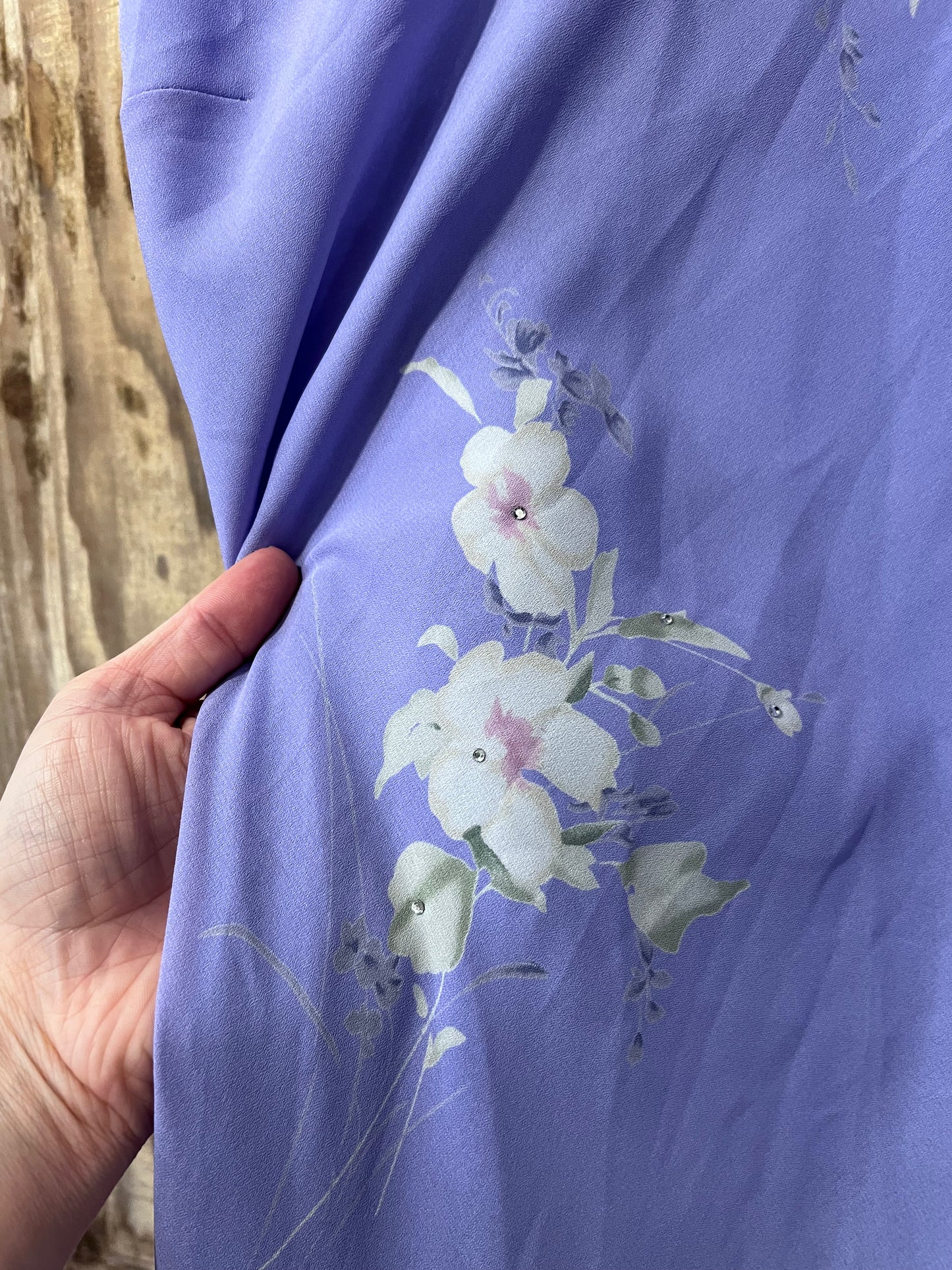 90's/Y2K Purple Floral Sleeveless Dress