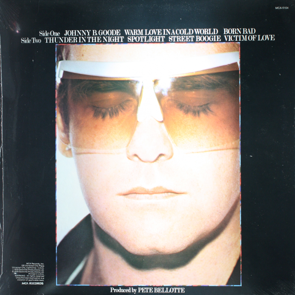 12" Vinyl LP Record - Elton John - Victim Of Love Pop Rock