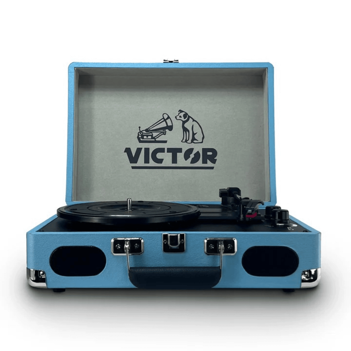 Retro Victor Metro Plus Portable Dual Bluetooth Suitcase Turntable