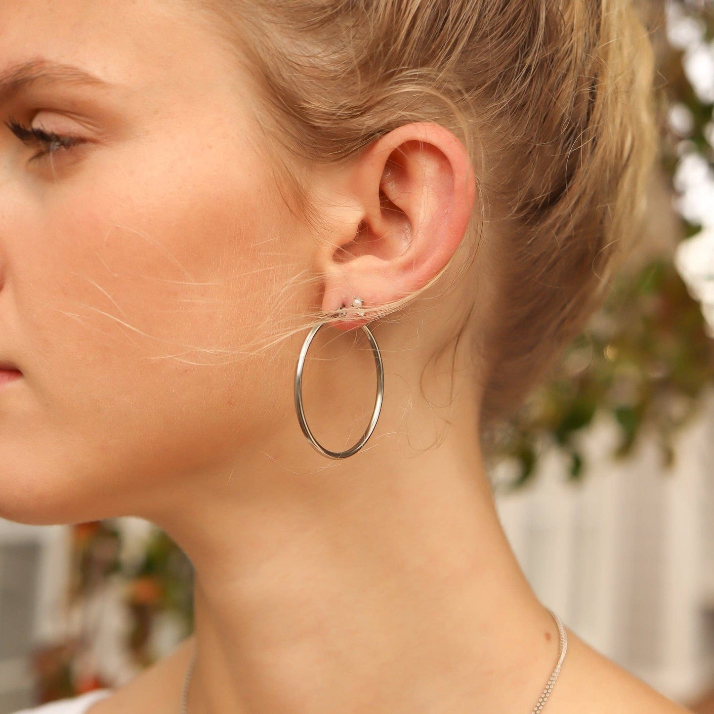 Round Tube Hoop Earrings