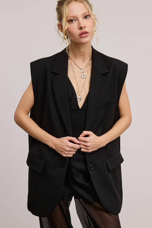 OVERSIZED BLAZER VEST