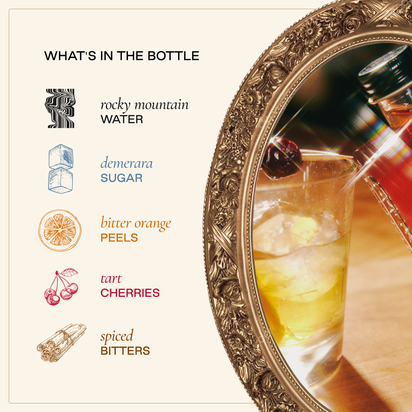 Old Fashioned Cocktail Mixer Syrup