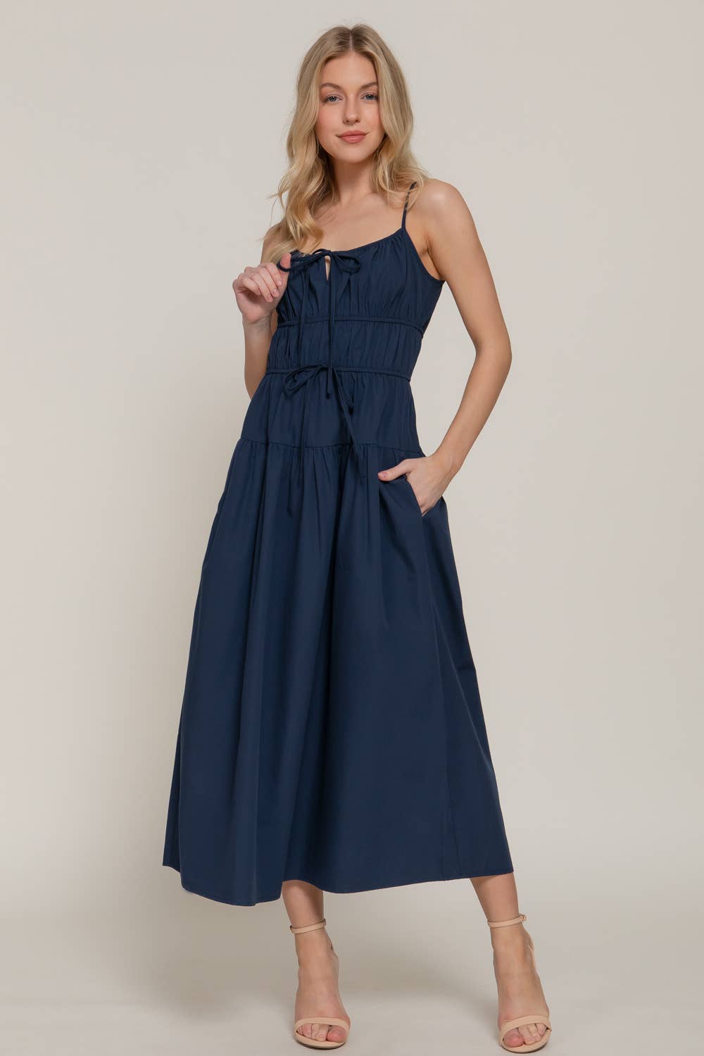 Front Tie Maxi Dress