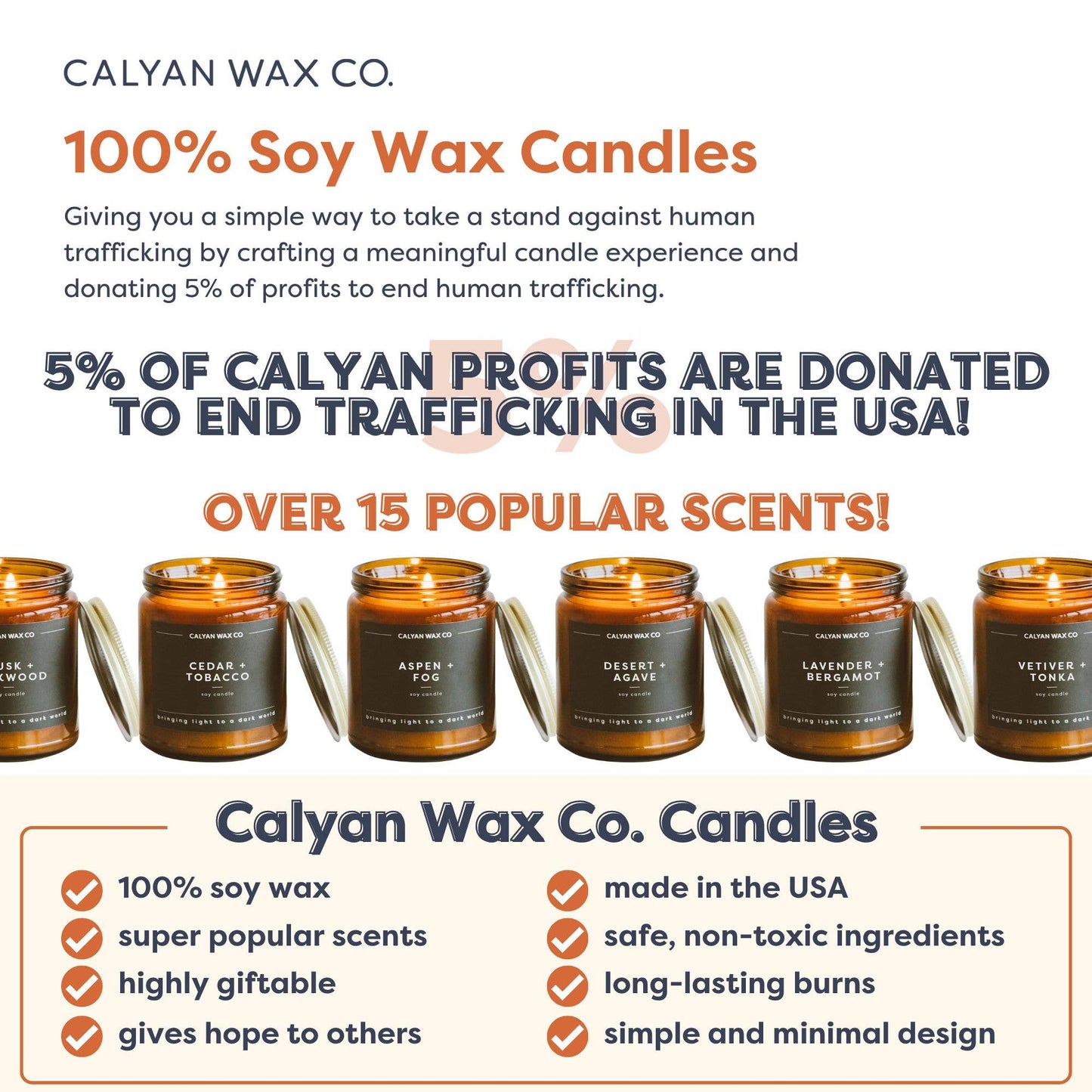Palo Santo + Cypress - Amber Jar Soy Candle
