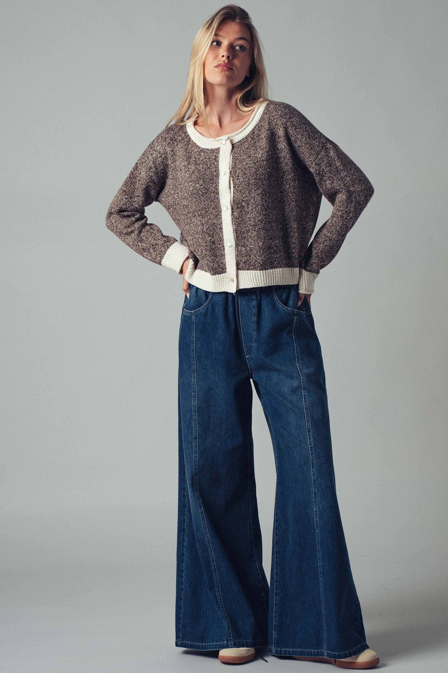 Wide Leg Western Jeans