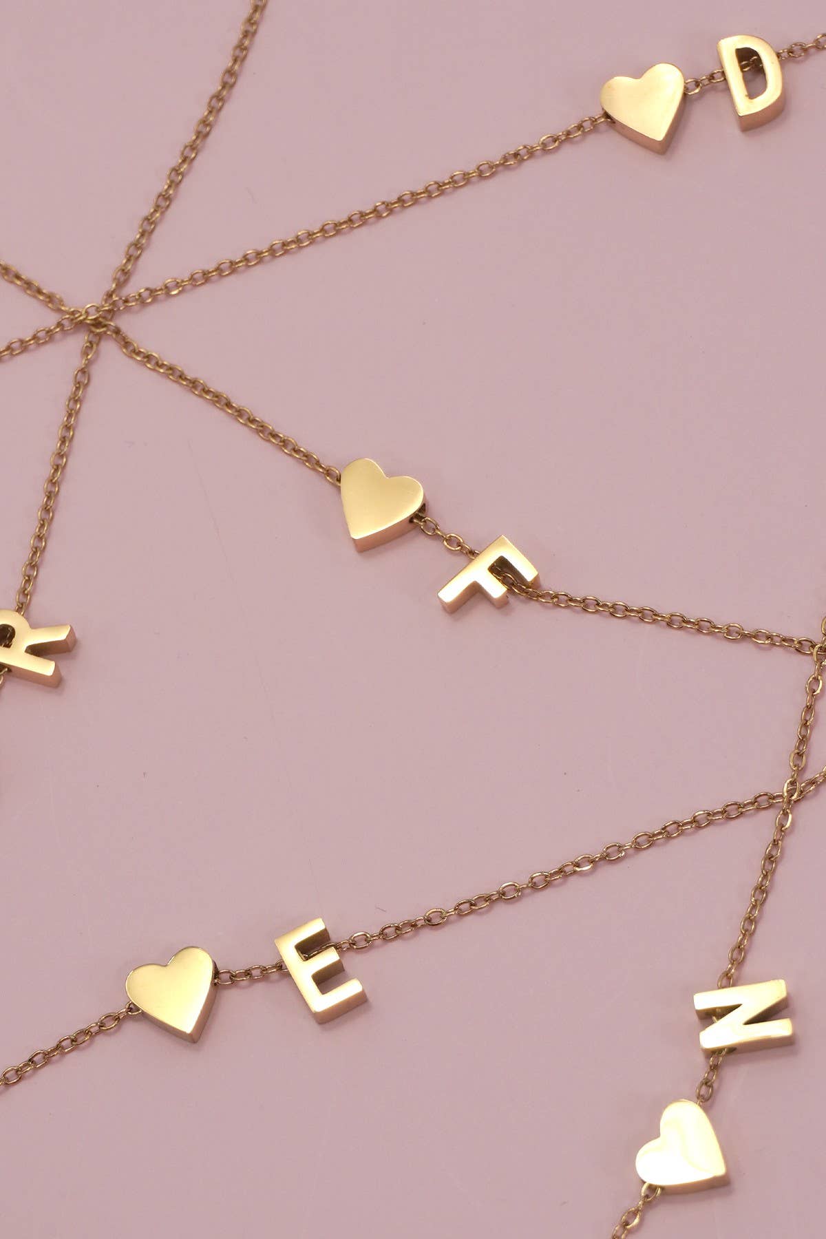 18K STAINLESS STEEL INITIAL NECKLACE