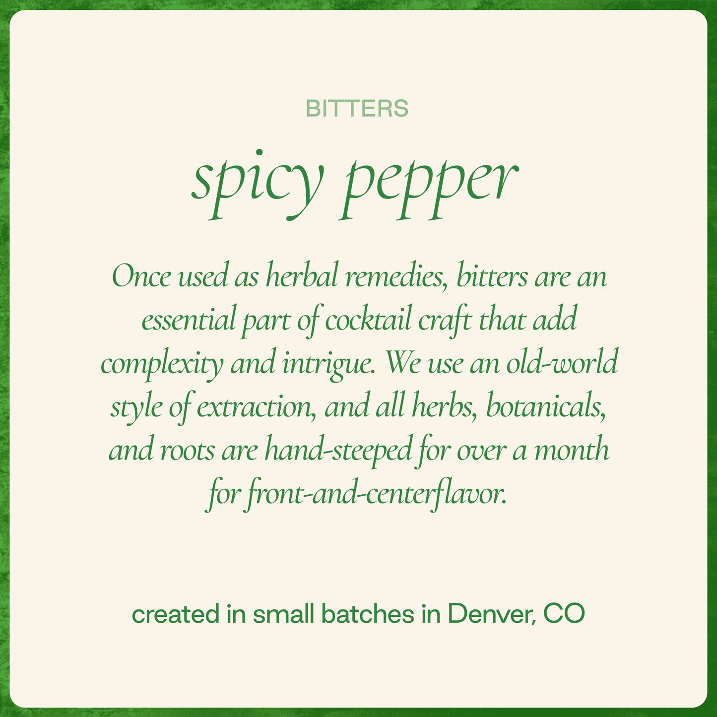 Spicy Pepper (Bonfire) Bitters