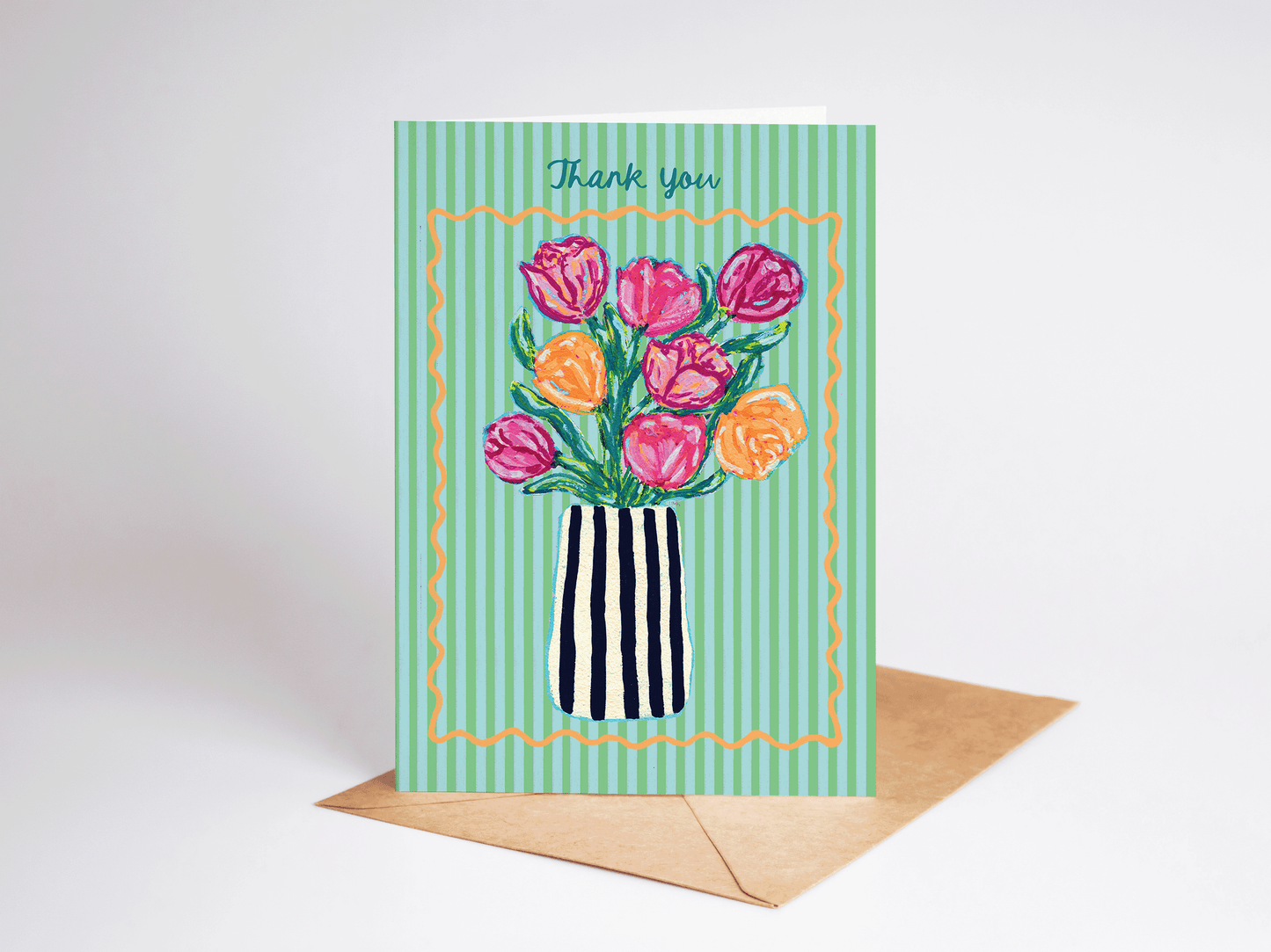 Thank You Tulips Greeting Card