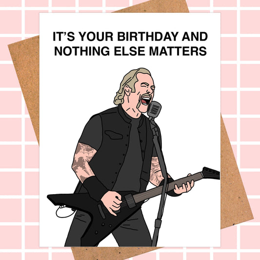 Rock Metal Music Birthday Card