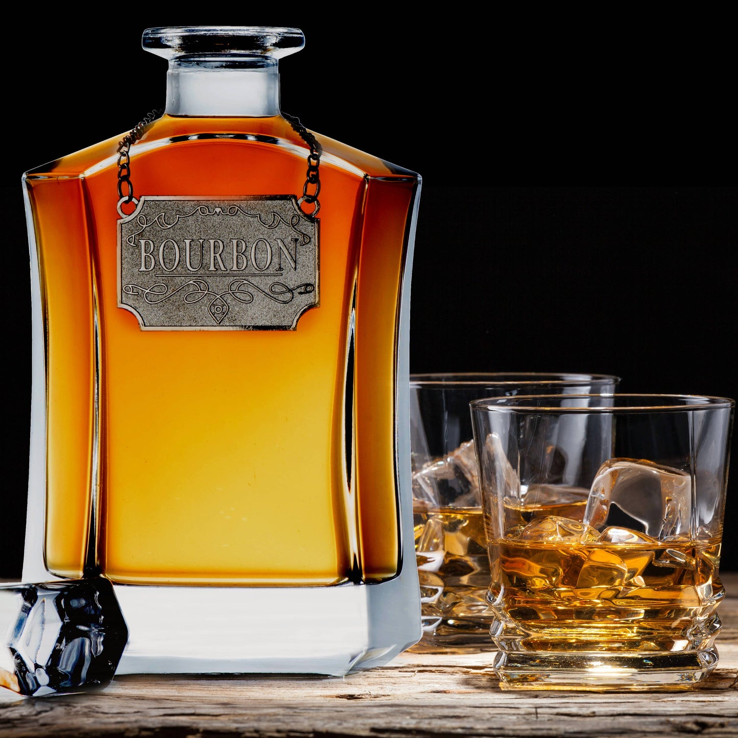 Whiskey Decanter W/ Label Tags