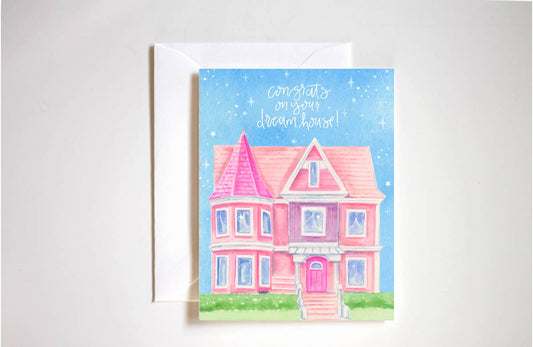 Barbie dream house card