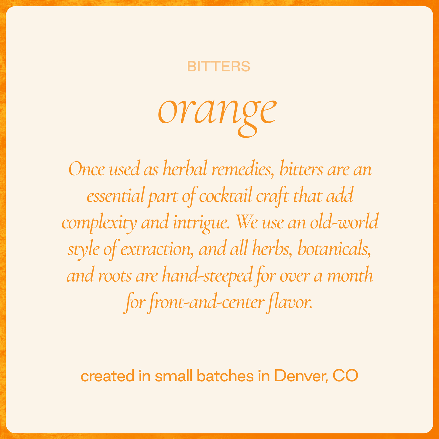 Orange Cocktail Bitters