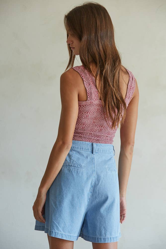 Knit Modal Jacquard Tank