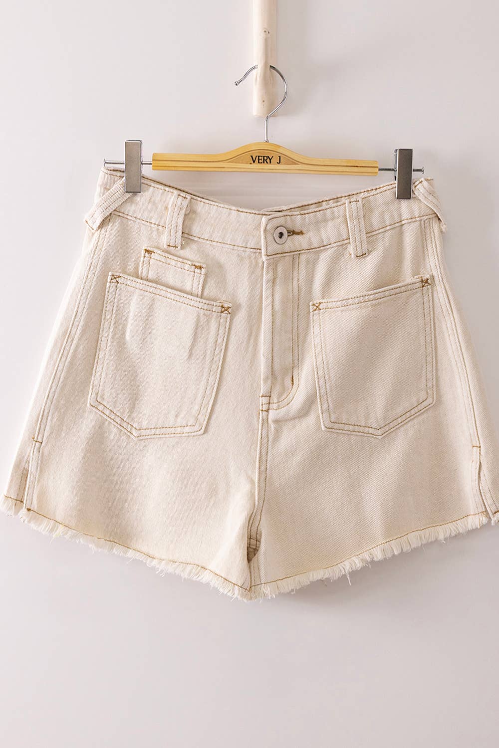 JEAN Mineral Washed Denim Shorts