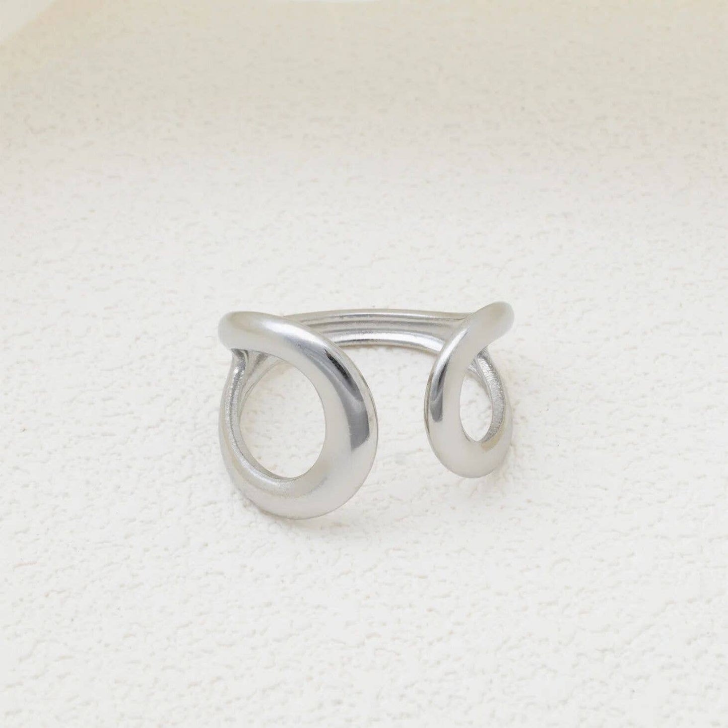 Crescent Cuff Adjustable Ring
