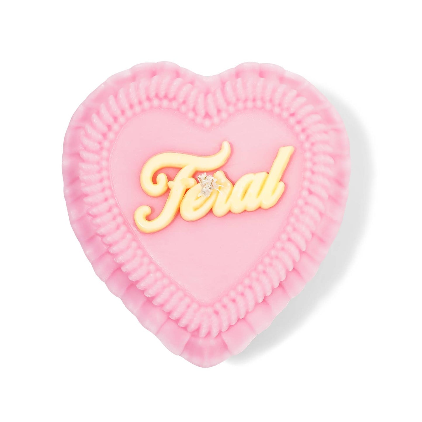 "Feral" Heart Cake Shaped Candle